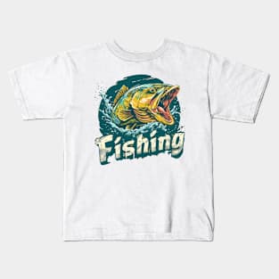 Fishing t-shirt Kids T-Shirt